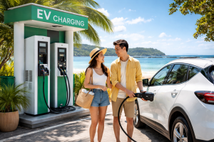 แนะนำศูนย์บริการ–จุดชาร์จ EV บนเส้นทางไปเกาะกูดล่าสุด